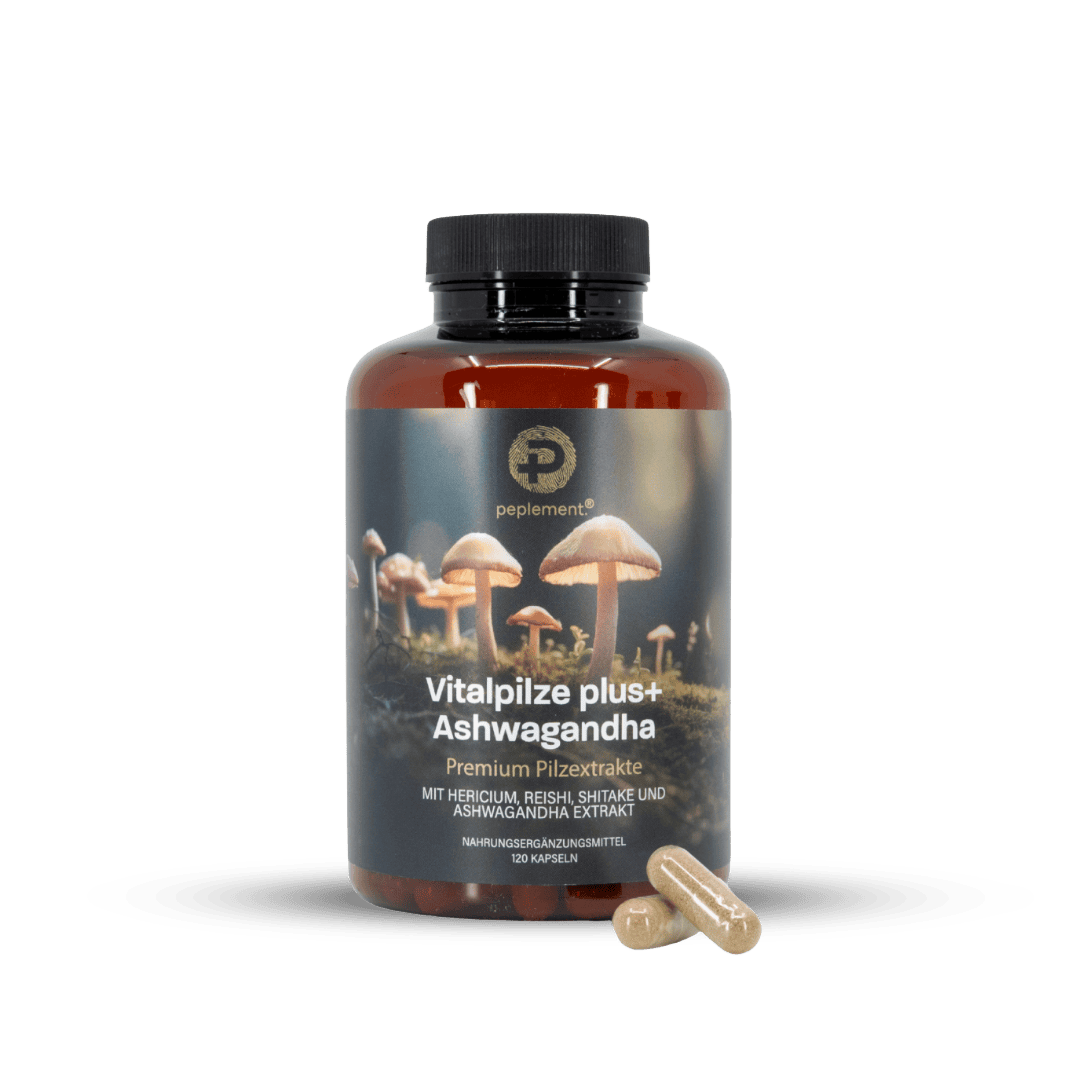 Vitalpilze plus+ Komplex mit Ashwagandha