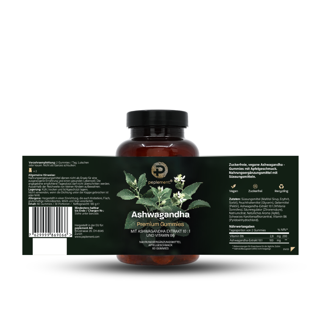 Ashwagandha Premium Gummies + Vitamin B6