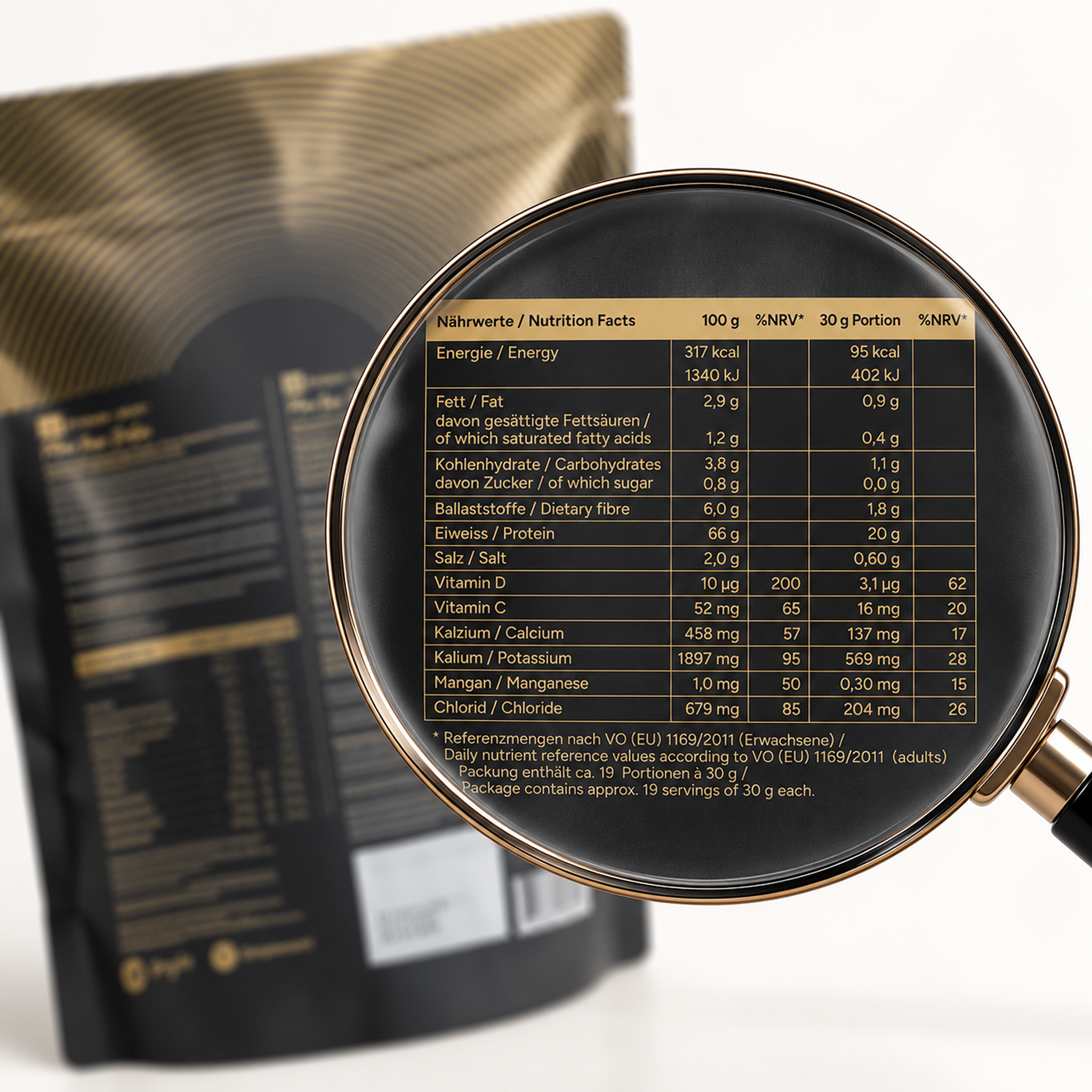 protein plus+ Schokolade - Veganes Protein aus Favabohnen, Kichererbsen & Reis
