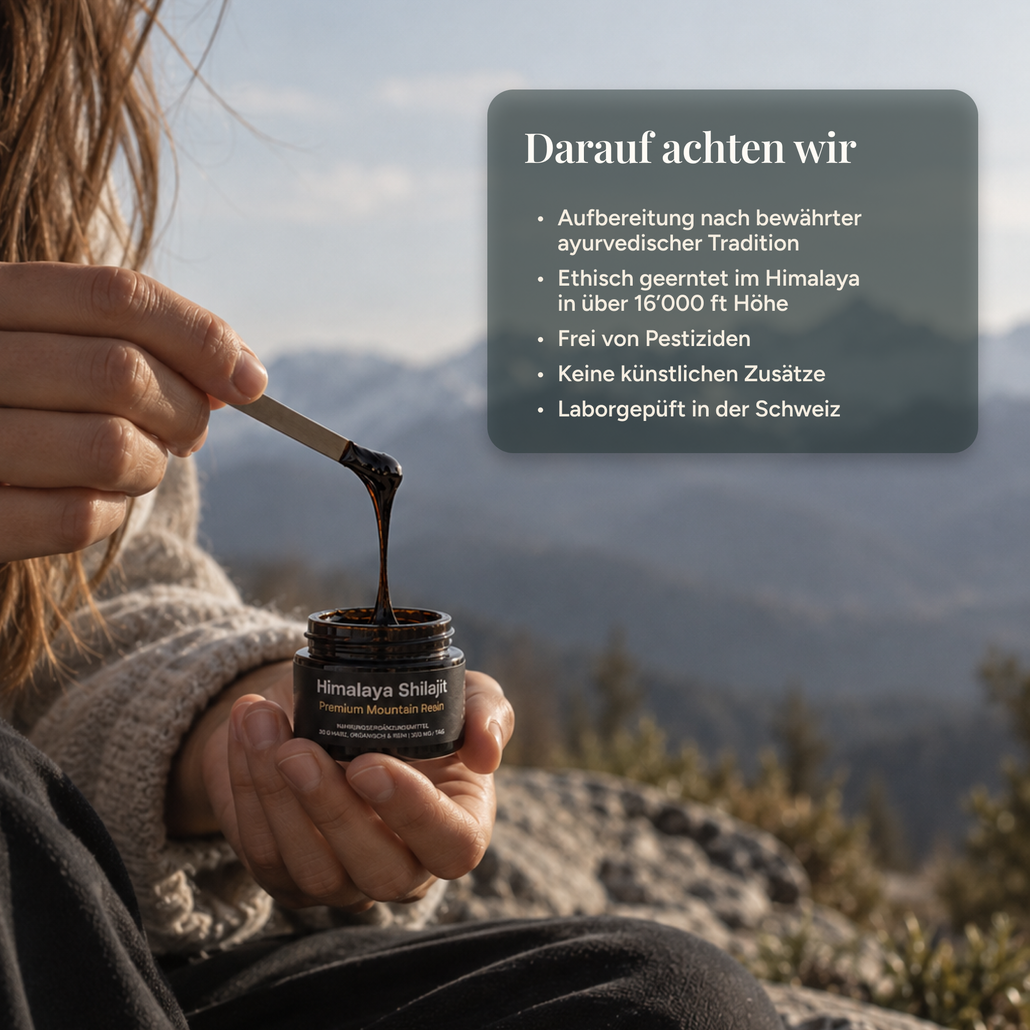 100% reines Shilajit Harz - Das Original aus dem Himalaya